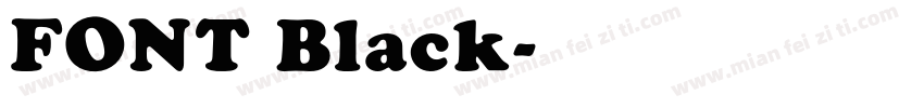 FONT Black字体转换